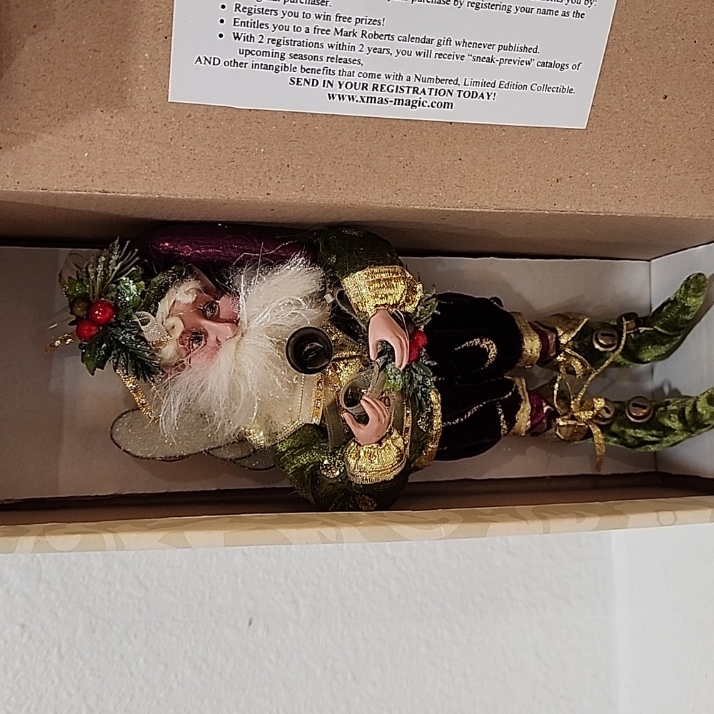 Vintage Mark Roberts Collection Christmas Fairy In  Original Box Yuletide Fairy